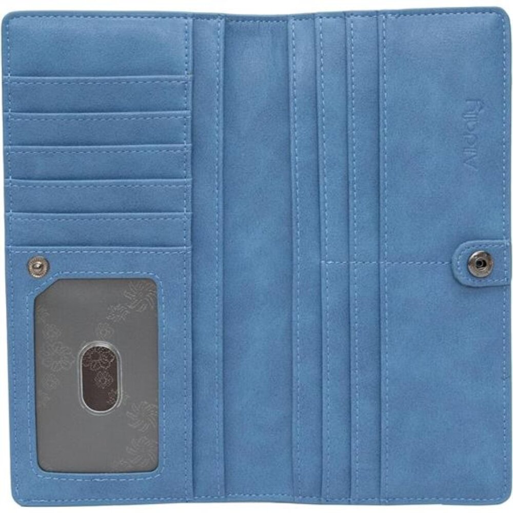 Ultra Slim Thin Leather Women Wallet RFID Blocking Credit Card Holder Bifold